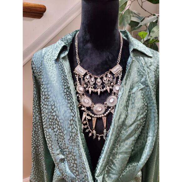 Fashion Nova "You Better Work" Green Polyester Long Sleeve Knee Length Size XL - Picture 10 of 14